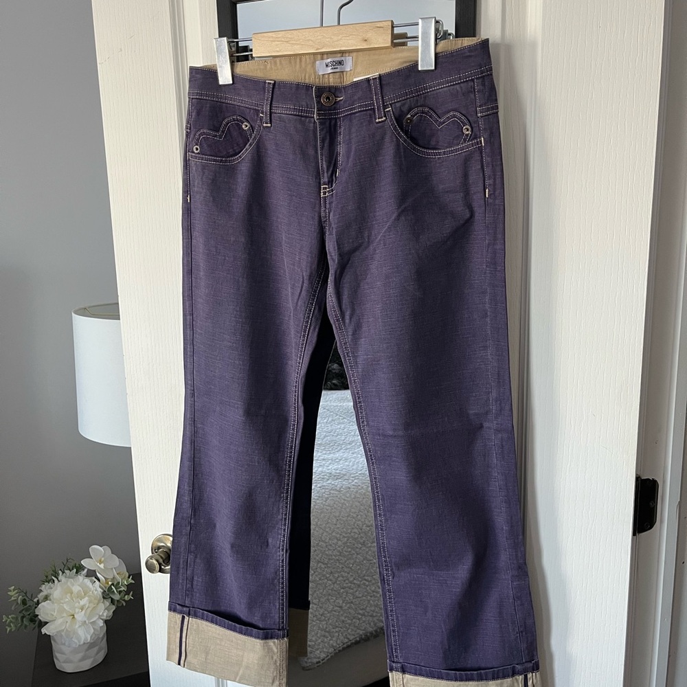 MOSCHINO purple jeans